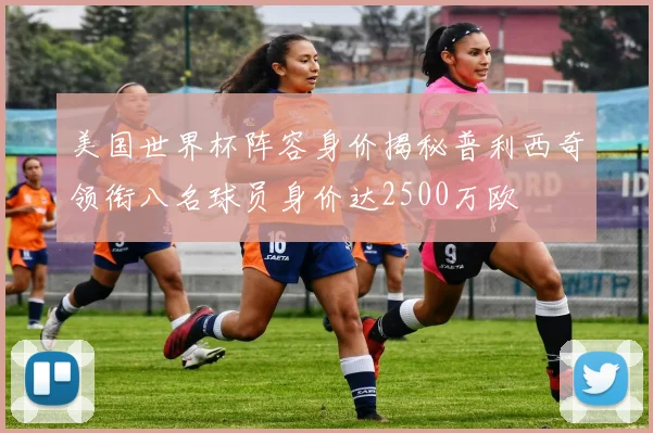 美国世界杯阵容身价揭秘普利西奇领衔八名球员身价达2500万欧